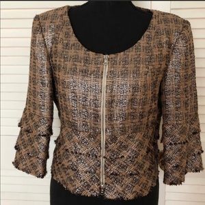 🍢RACHEL ROY🍢METALLIC TWEED SUIT JACKET🍢